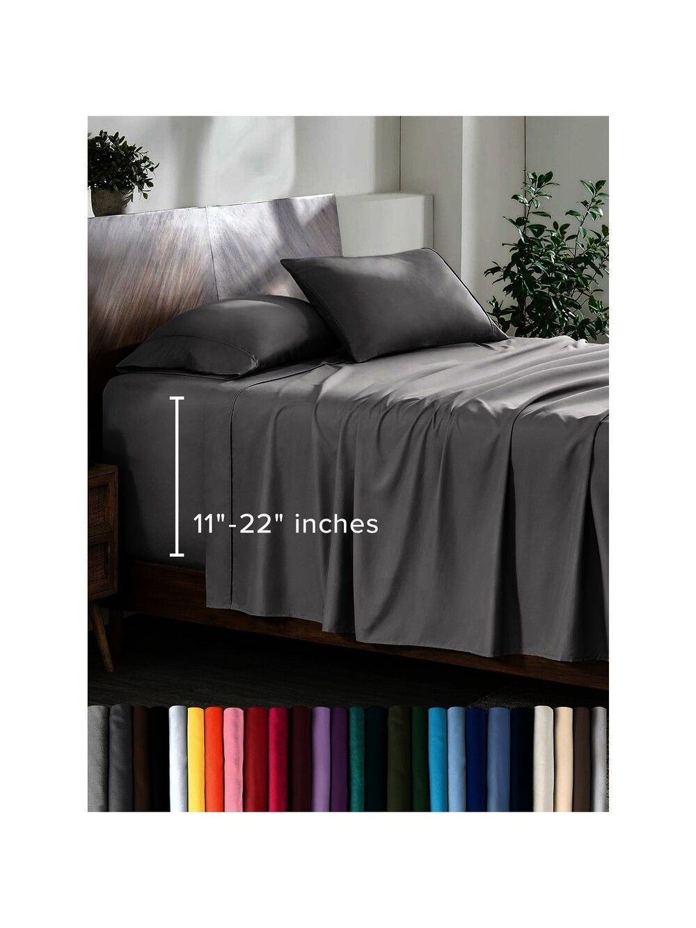 Bare Home Twin XL Sheet Set - College Dorm Size - Premium 1800 Ultra-Soft M…